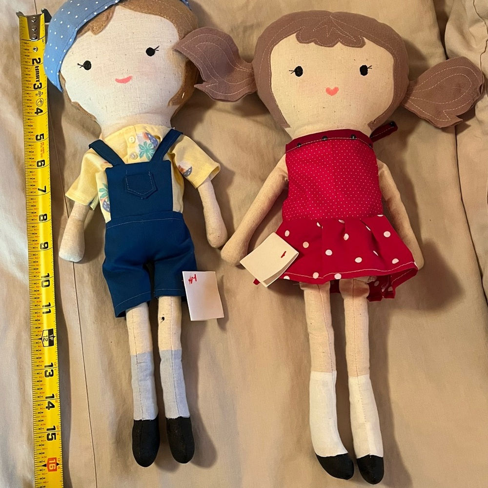 Handmade Rag Doll Set - Picture 7 of 7